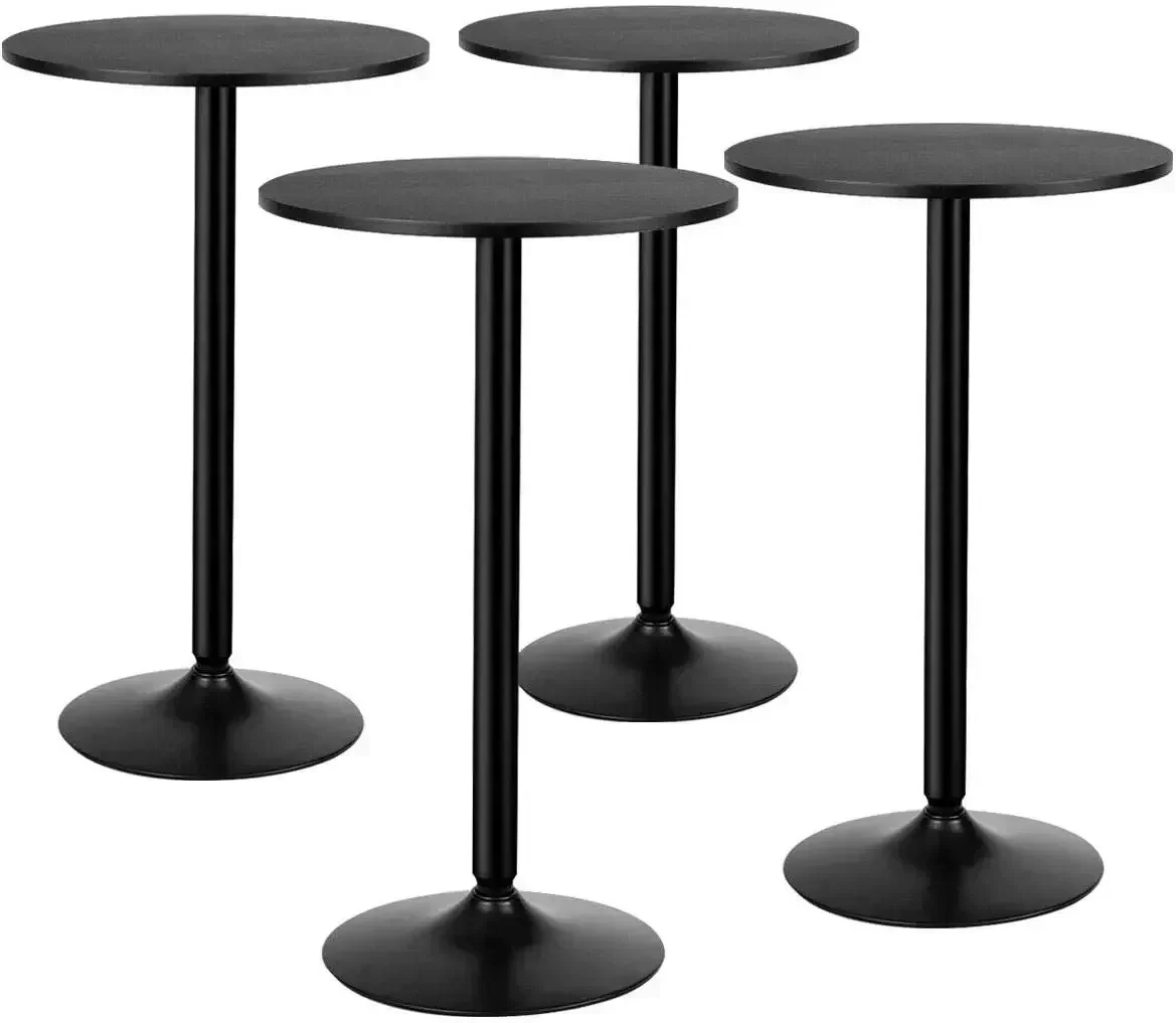 [Nova Chegada! Frete Grátis! ][Oferta por tempo limitado + Frete Grátis! ] Mesa de bar e pub de 24 polegadas com tampo redondo de estilo moderno de 40 polegadas de altura