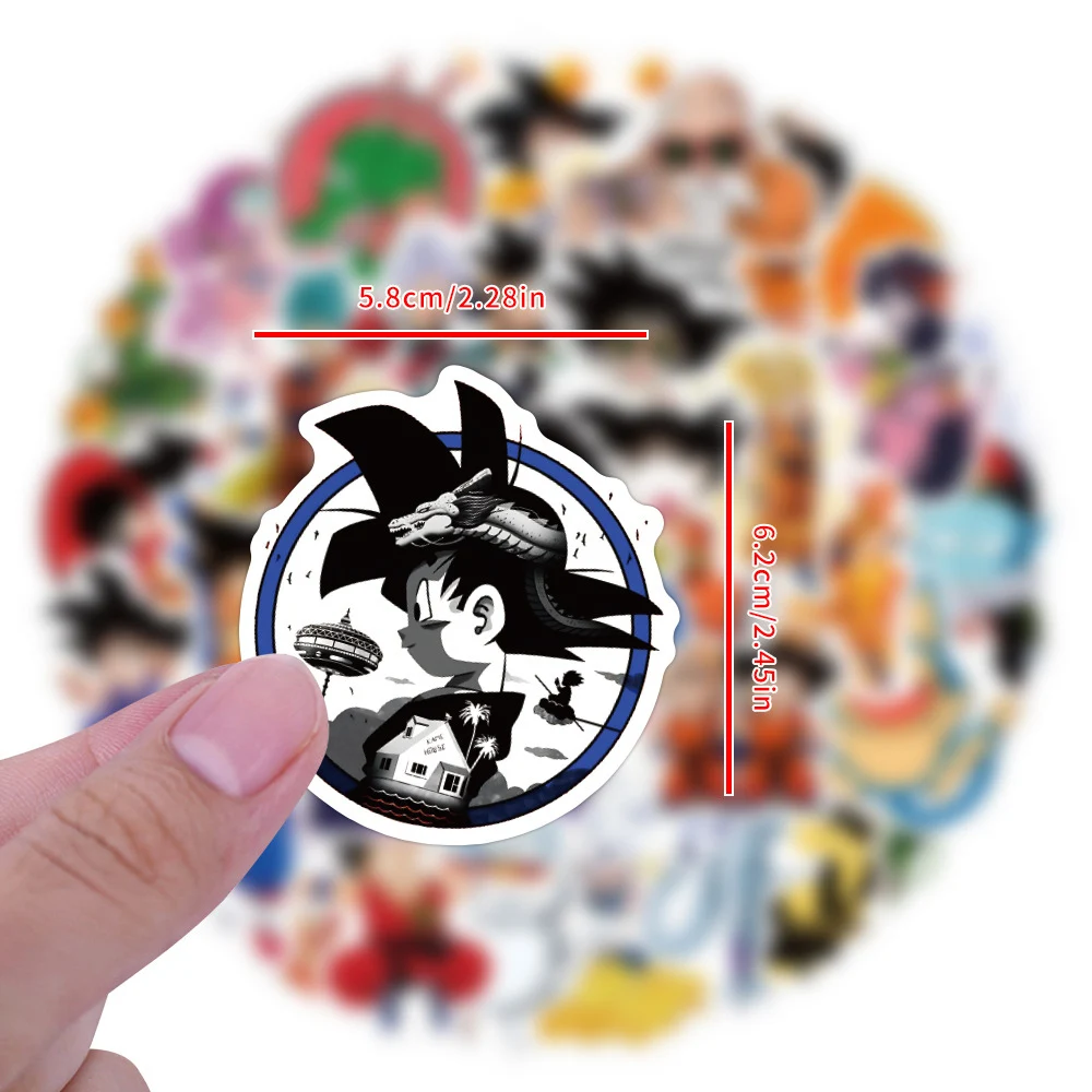 10/30/50pcs Dragon Ball Cartoon Stickers Son Goku Graffiti Sticker Laptop Skateboard Suitcase Luggage Stationery Cool Decals Toy - Image 4
