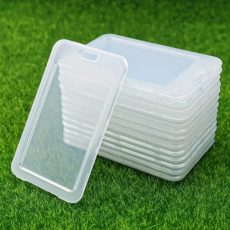 ¡5 unidades de estuche transparente impermeable para tarjetas de identificación Mantenga tarjetas de crédito y identificación bancarios seguros y seguros!