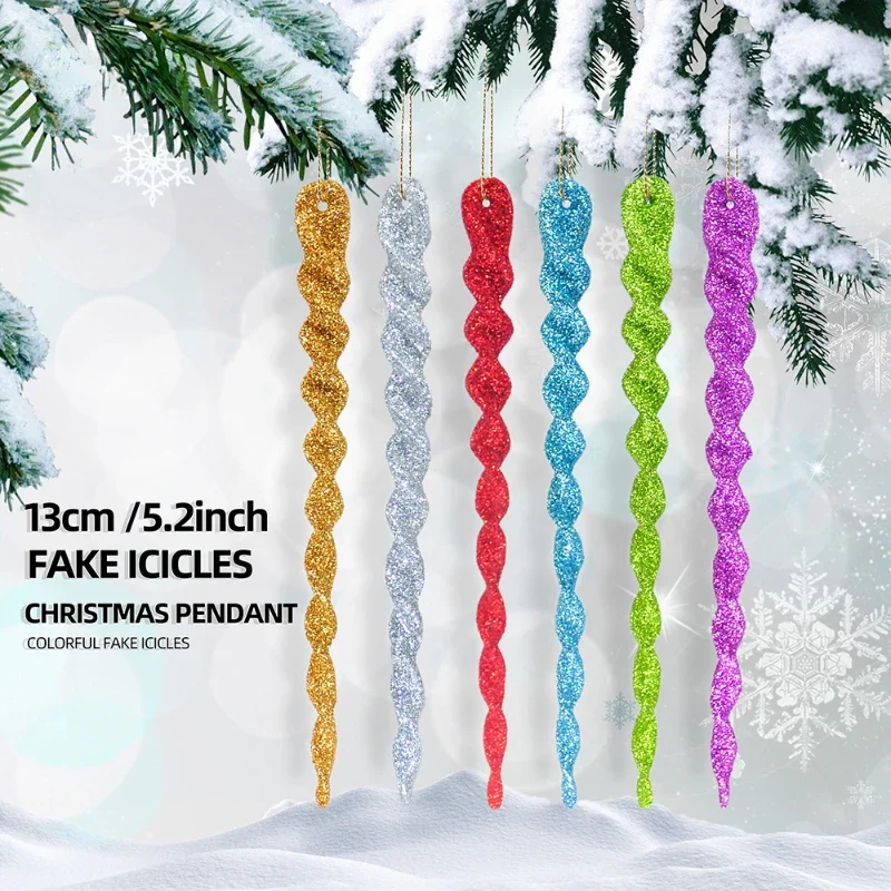 Colorful Simulation Ice Decorations for Christmas Party and Holiday Season