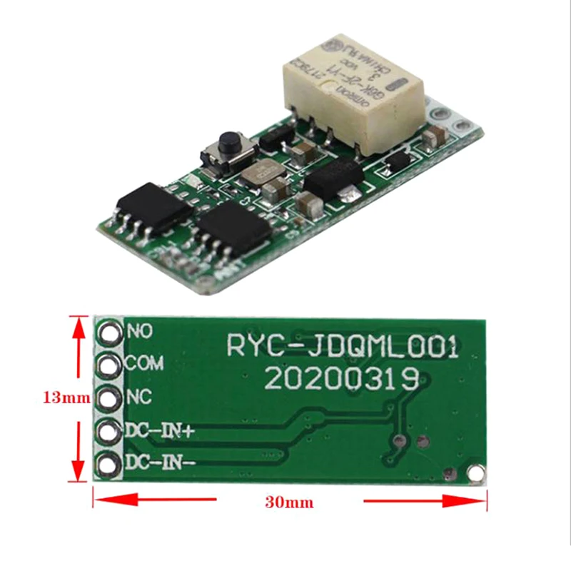 433Mhz Rf Afstandsbediening Relais Schakelaar Scooter Draadloze 1ch Ontvanger Zender