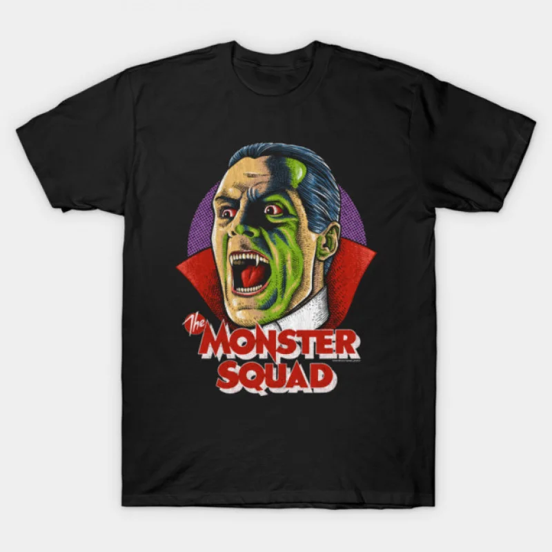 

Monster Squad 80s Gothic Horror movie Dracula Vampire Scary Halloween Gift T shirt Large size Tops 100% cotton printed Clothes