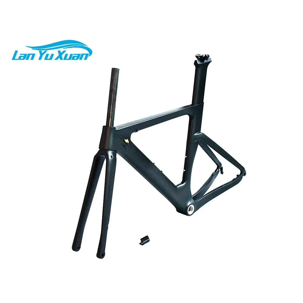 

700C Road Bike Frame Carbon Frame Bicycle Component with T800 Carbon Fiber Fork and Seatpost Disc Brake