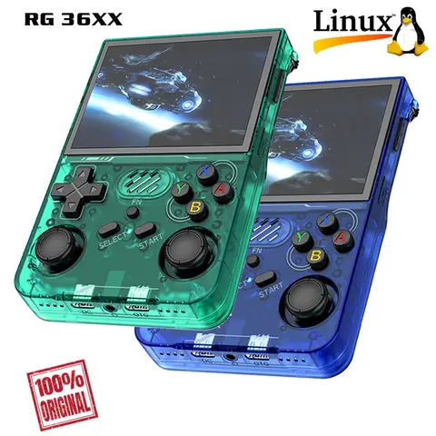 휴대용 게임기 3.5인치 IPS 화면 리눅스 시스템 비디오 게임 콘솔 휴대용 시뮬레이터 3000mAh R36XX RG 35XXPRO RG35XX PRO
