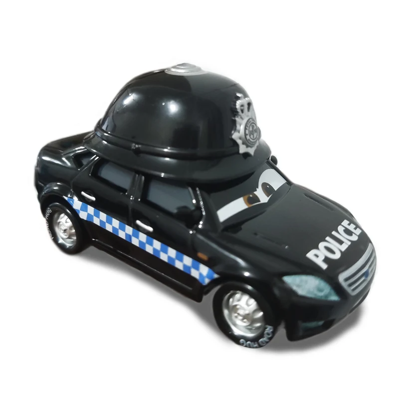 Disney Pixar Cars 3 Cars 2 Black Police Mater Huston Jackson Storm Ramirez 1:55 Diecast Metal Alloy Boys Cars Toys Birthday Gift