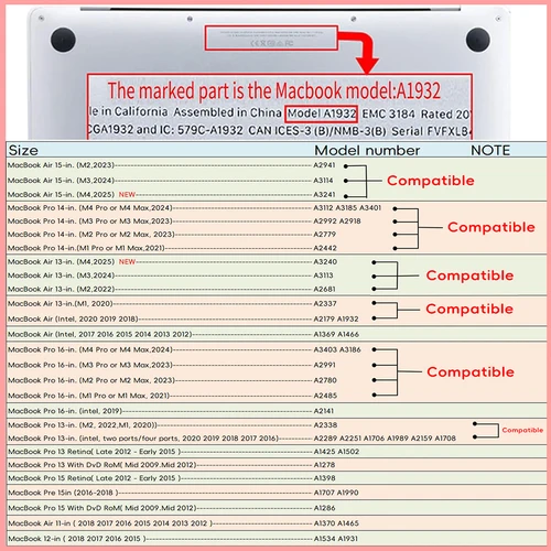 Imagen 2 del producto Para Macbook Air 13,6 Funda M4 M2 2022 2020 Air M1 para MacBook Air 13 Funda 2021 Pro 13 Funda Pro 14 16 Funda M3 15,3 Funda para portátil