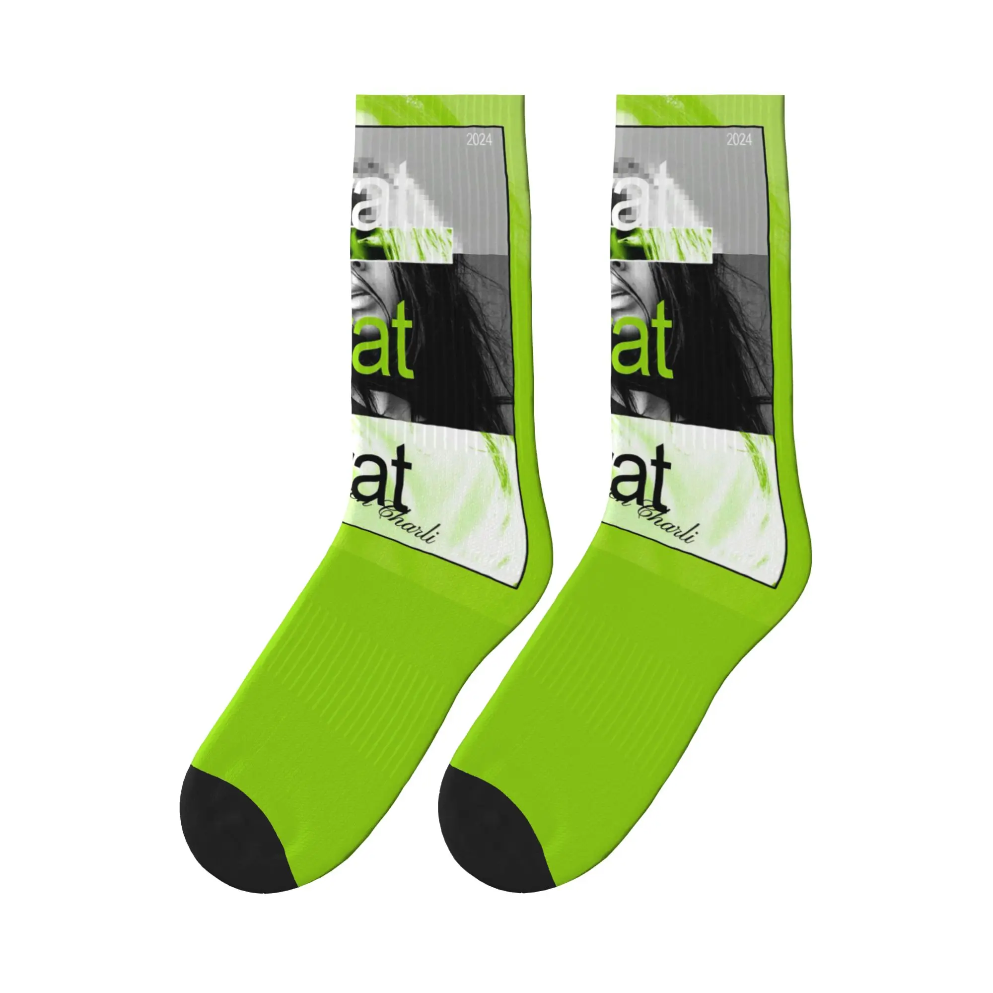 

Brat Charli Xcx Sports Socks Super Soft Stockings All Season Long Socks for Unisex Gifts
