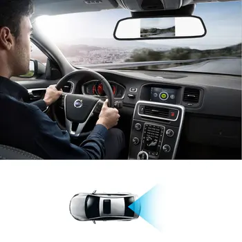 4.3 inch car rearview mirror monitor auto parking system + LED night vision backup reverse camera CCD car rear view camera
