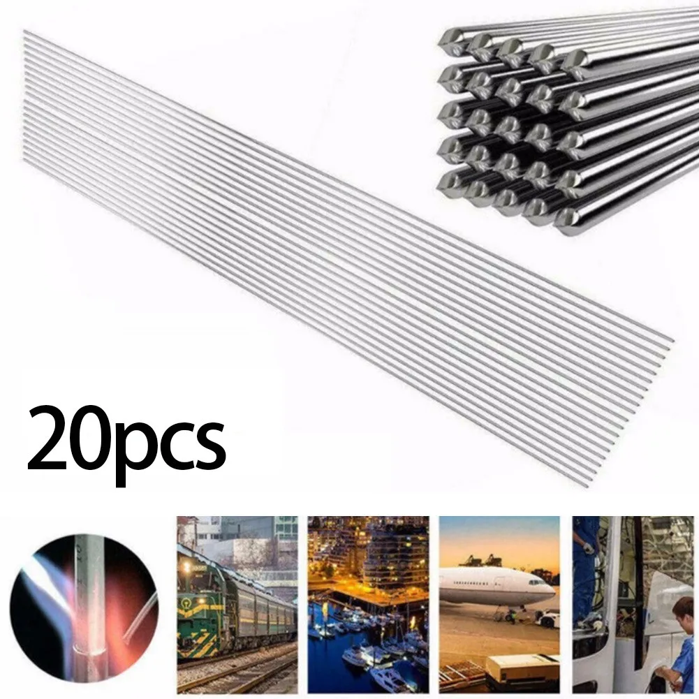 20Pcs 330mm 1.6mm ER316L TIG Welding Rods Copper Aluminum Iron Stainless Steel Fux Cored Electrode No Need Solder Powder Tools