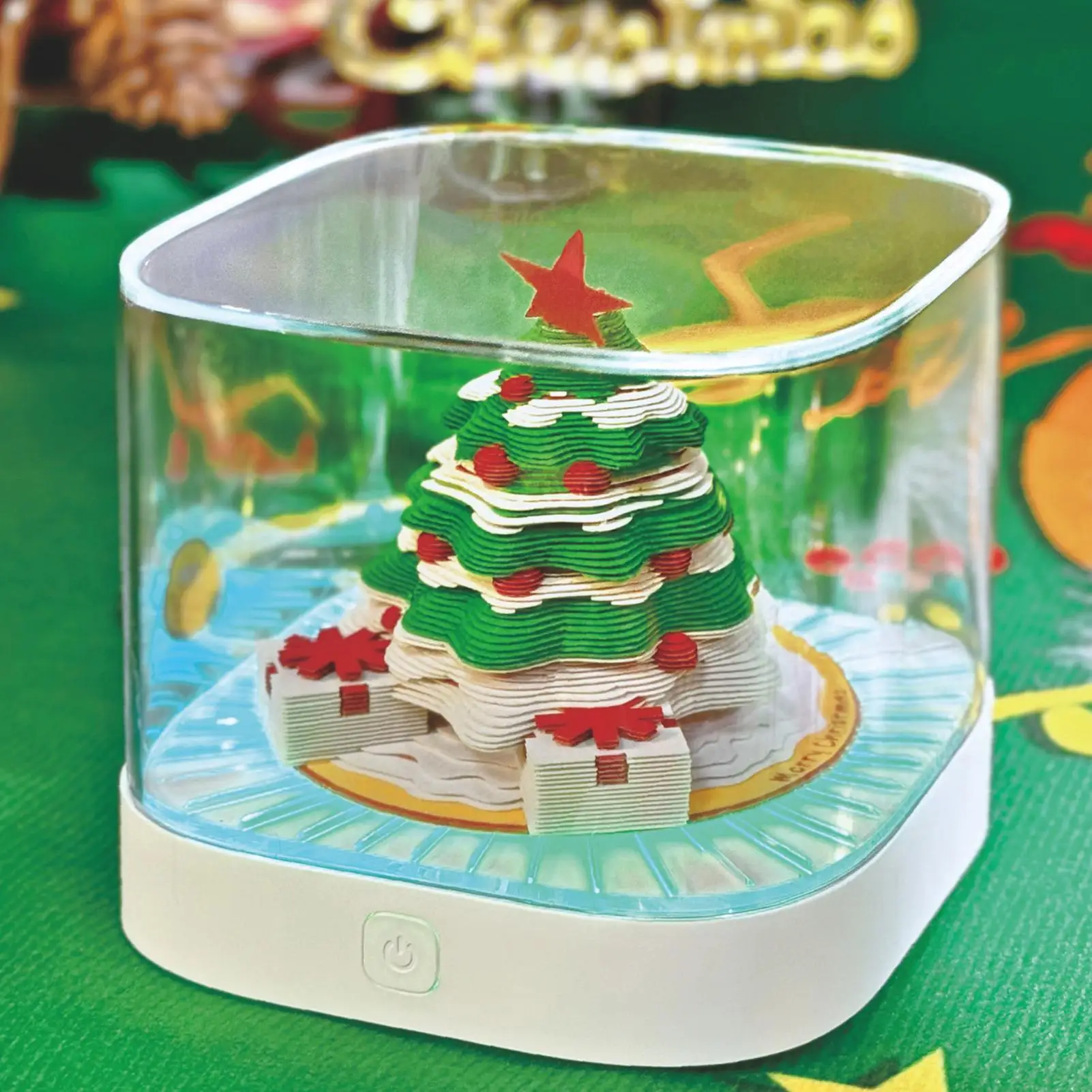 3d Calendar 3d Christmas Tree Art Calendar Memo Pad With Light Planner Organizer Schedule For Adults Kids Time Management Daily