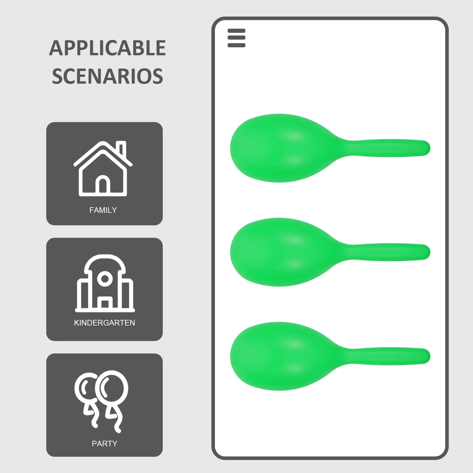 

6Pcs Kids Maracas Plastic Sand Musical Instruments Educational Shakers Noise Makers for Toddler Music Play Preschool Learning