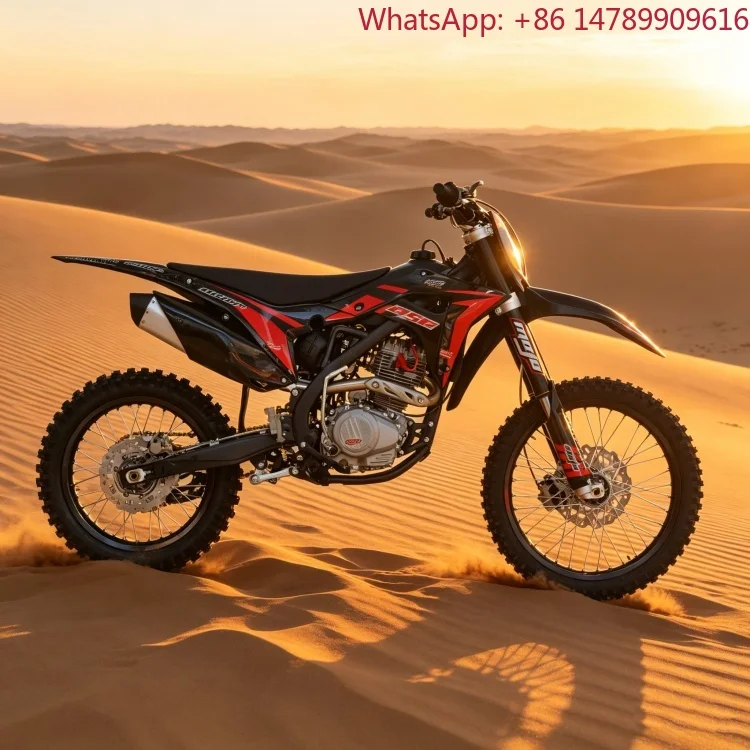 Легкий и прочный внедорожный мотоцикл YX250CC 250 куб. см с вертикальным одноцилиндровым 4-тактным двигателем с воздушным охлаждением и кикстартером для мотокросса