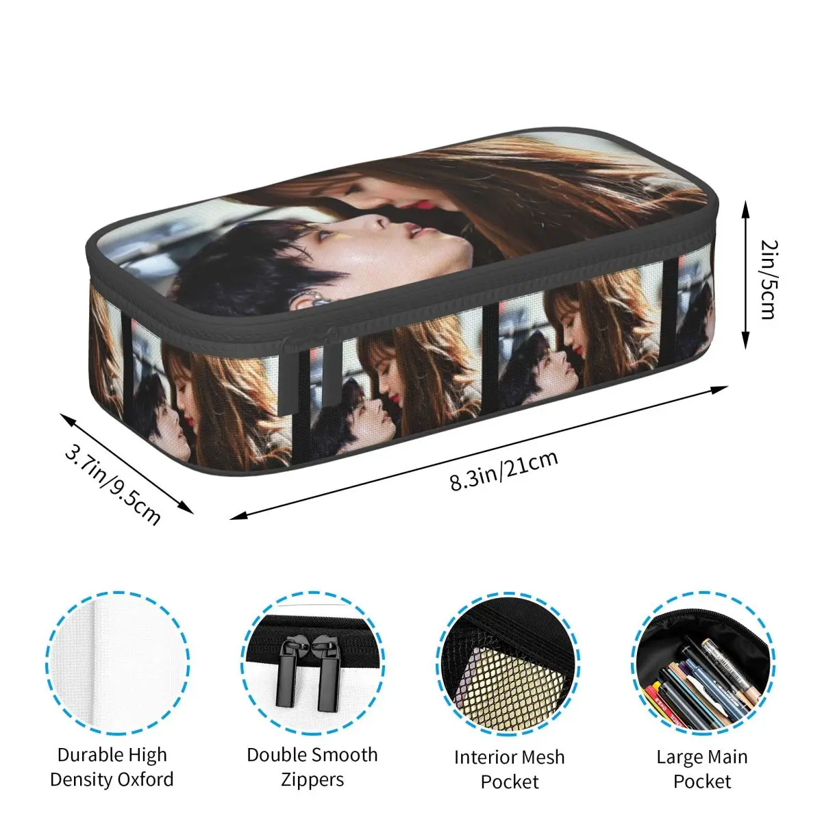 الحد الأدنى جين ، سوجا ، جي هوب ، جيمين مقلمة لصبي فتاة مدرسة صندوق القلم حقيبة أقلام رصاص لوازم القرطاسية حقيبة حامل القلم