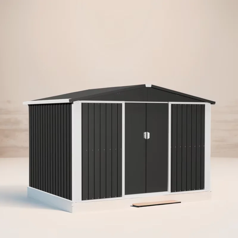 Manufacturer Garden Storage Shed Outdoor Shed Storage House Galvanized Steel Waterproof Rustproof Rodent Proof