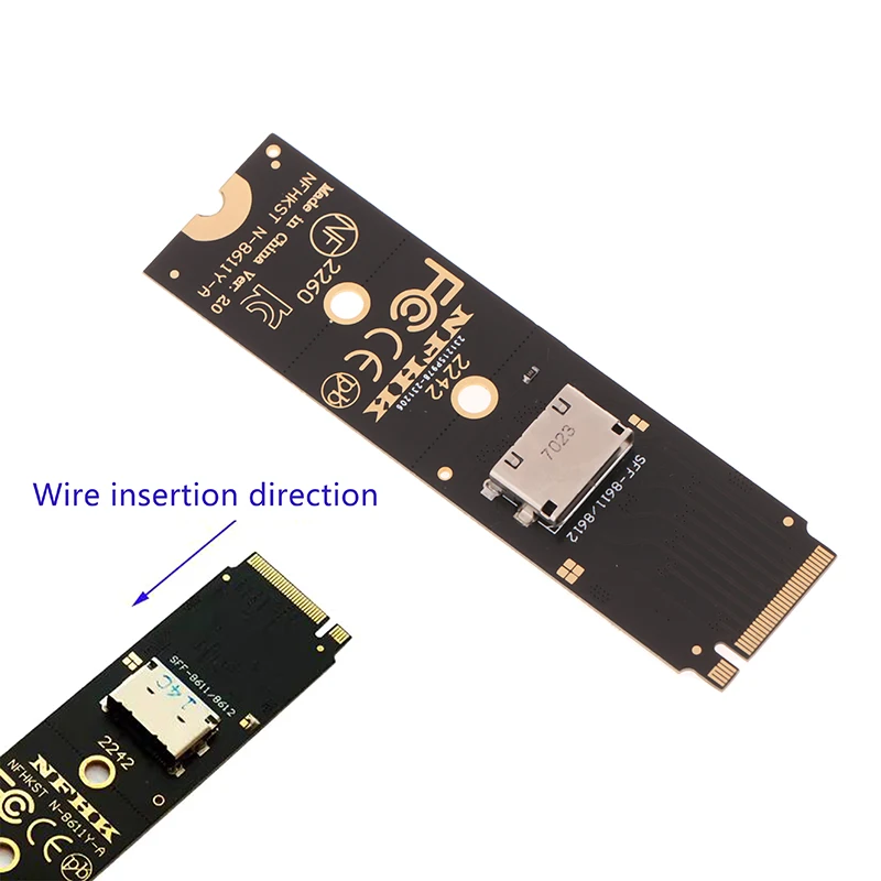 NVME U.2(SFF 8639)SSD PCI-E NGFF Riser Card Accessories NVMe M.2 NGFF SSD Interface To Oculink SFF-8611 SFF-8612 Adapter