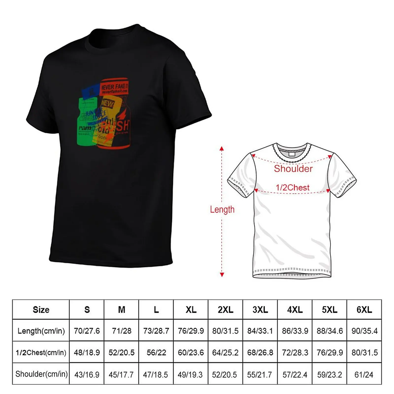 Poppers Collage T-Shirt new gifts and t-shirts oversized t shirt men tshirt