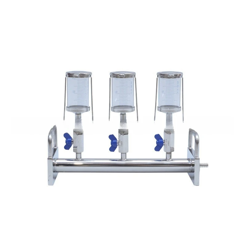 

Stainless steel bracket is suitable for membrane filter with graduated 100ml drug test filter cup glass body 316L