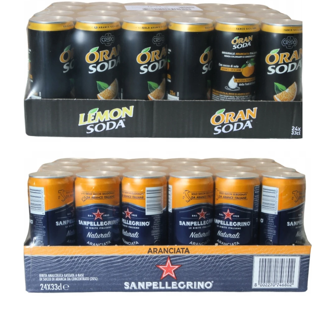 علبة المشروبات الغازية 48 × 330 مل - سان بيليجرينو وفوندي دي كرودو