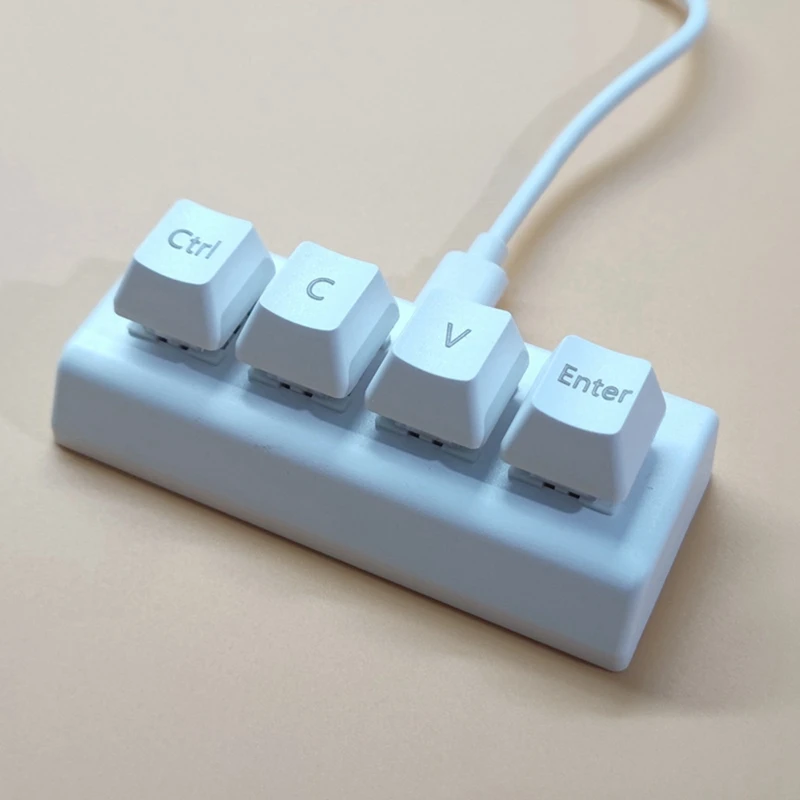 Hot-4 Tasten programmier bare Tastatur roter Schalter ctrl c v Geben Sie die mechanische Mini-Tastatur unterstützung nkro für das Gaming-Büro ein