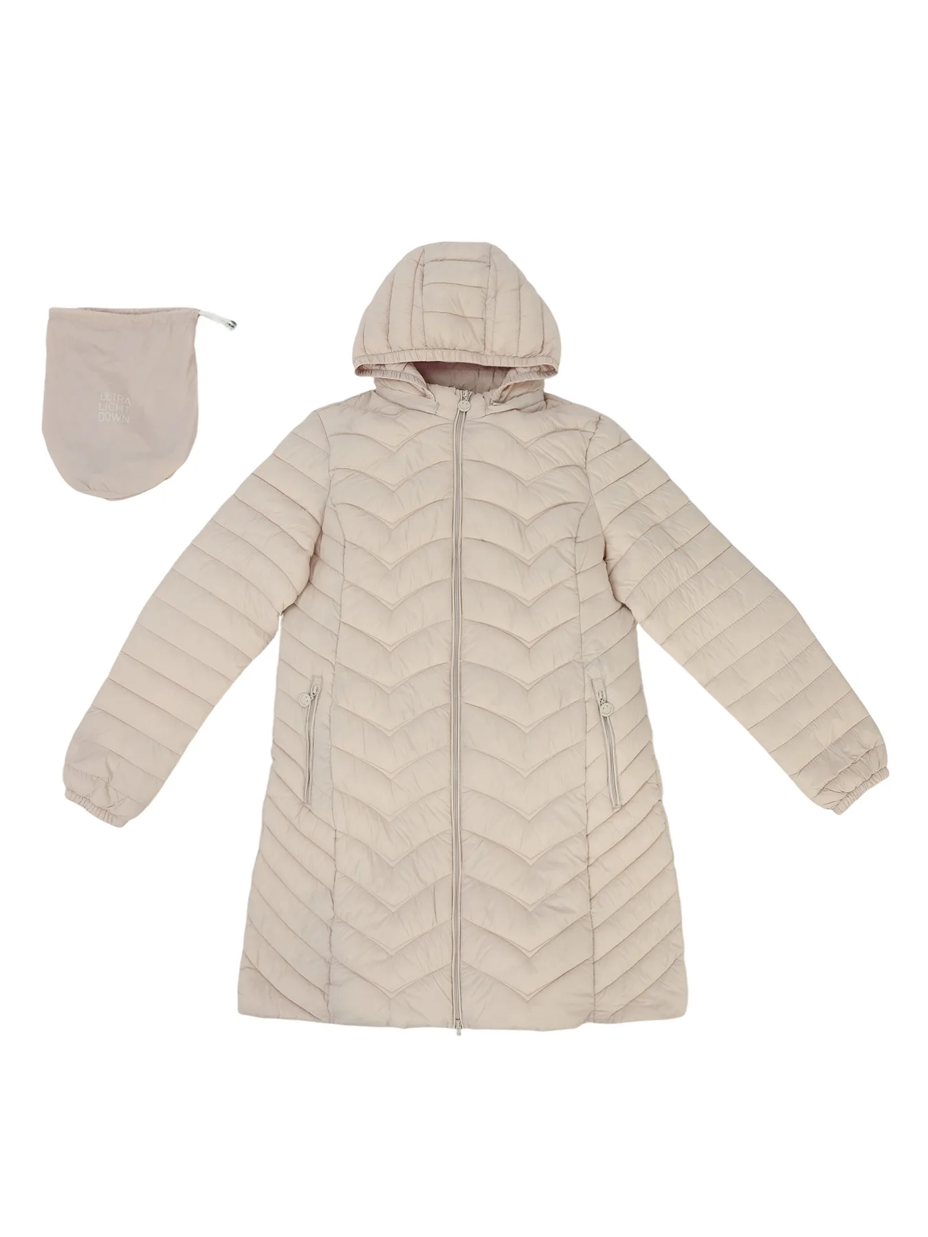Winter Women's Cotton-Padded Jacket Mid-Length Commuting Detachable Cap down Bag Coat for Women