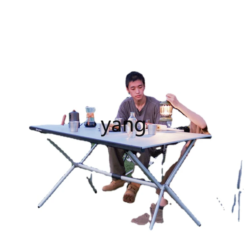 

CX Outdoor Folding Table Ultralight Aluminum Alloy Egg Roll Table Portable Picnic Table and Chair Camping Equipment
