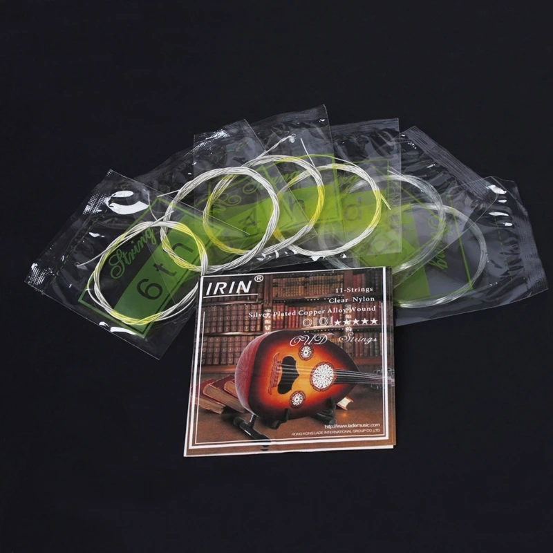 OUD Strings Clear Nylon And Silver-Plated Copper Alloy Wound String Replacement Plucked String Instrument Accessories