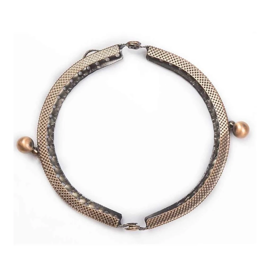 N89R 5-Piece Metal Wallet Frame Kiss Clasp Lock DIY Coin Bag Hand Sewing Craftsmanship,3.3 Inch/8.5cm