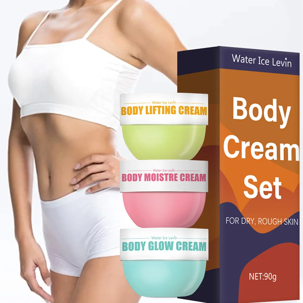 New 3-piece skin care set, body glow cream, firming body cream, body moisturizer for firming and lifting body skin Care