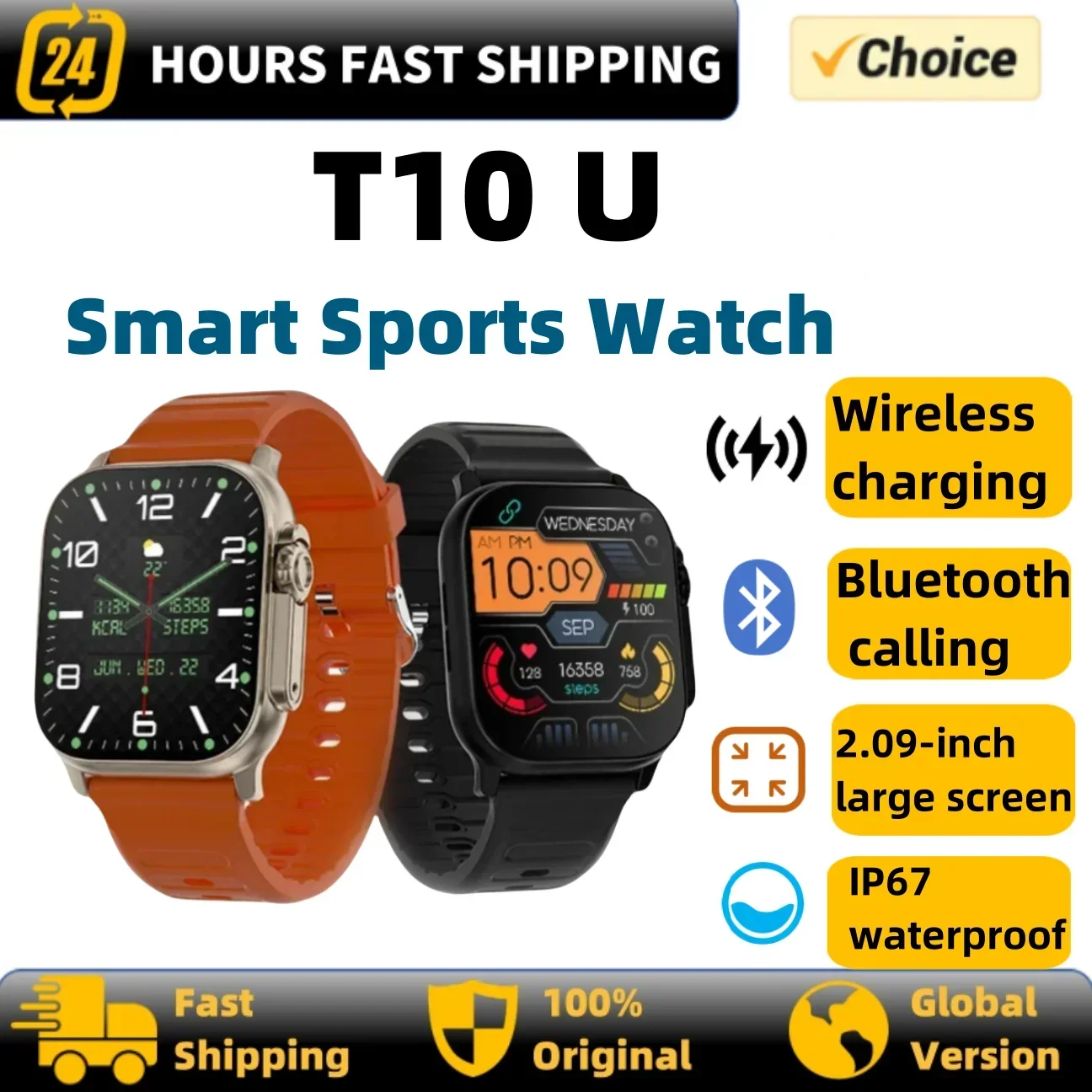 

Новые часы 10 Ultra Smart Watch 49 мм 2025 Новые NFC Мужчины Женщины GPS Трек Bluetooth Вызов BT Музыкальные игры Смарт-часы с беспроводной зарядкой