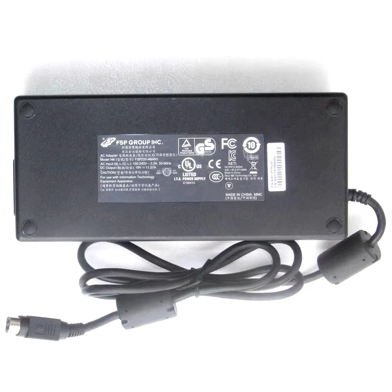 

Genuine FSP FSP220-ABAN1 19V 11.57A 220W AC Adapter 4 Pin Female Charger For Clevo p170hm Laptop Power Supply FSP220-ABAN2 OEM