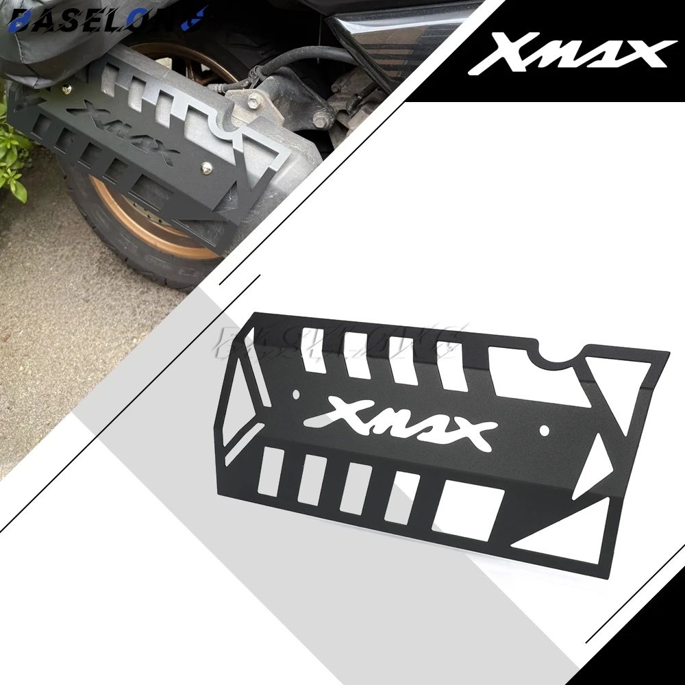 

Motorcycle Accessories Exhaust Guard For YAMAHA XMAX 300 X-MAX 300 250 2017-2024 Exhaust Protector Scald Proof Lid Exhaust Cover