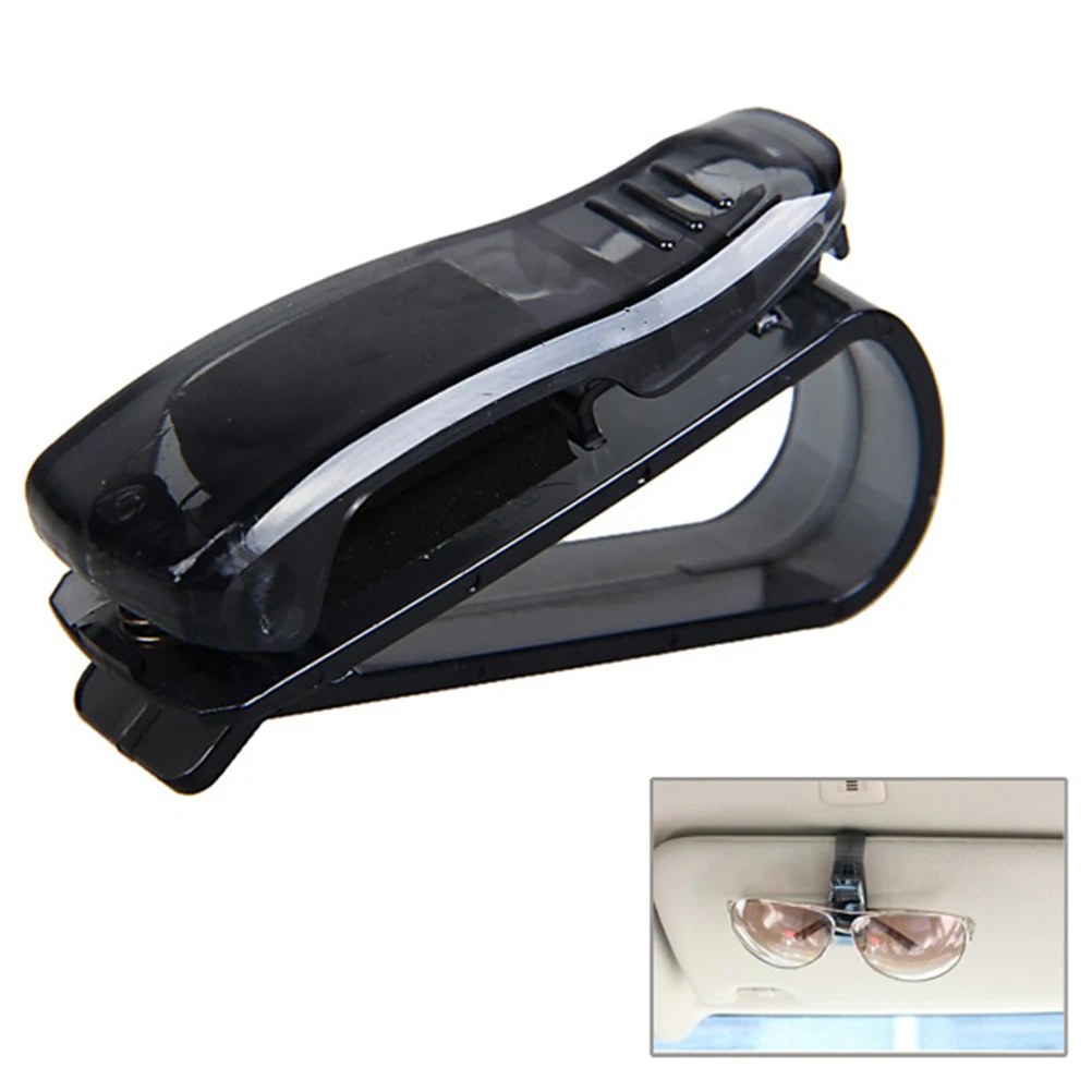 

Sunglasses Holder for Car Black Plastic 6 7x2 5x3 4cm Keeps Glasses Securely on Sun Visor Pen Clip Storage Solution Auto Eyewear