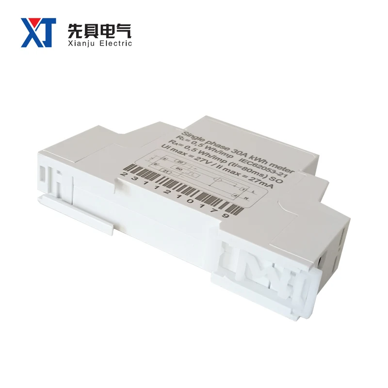 XTM18SA KWH Electricity Meter Single Phase 1P 35MM Din Rail Installation Mounted Watt Hour Meter Household Electronic Factory