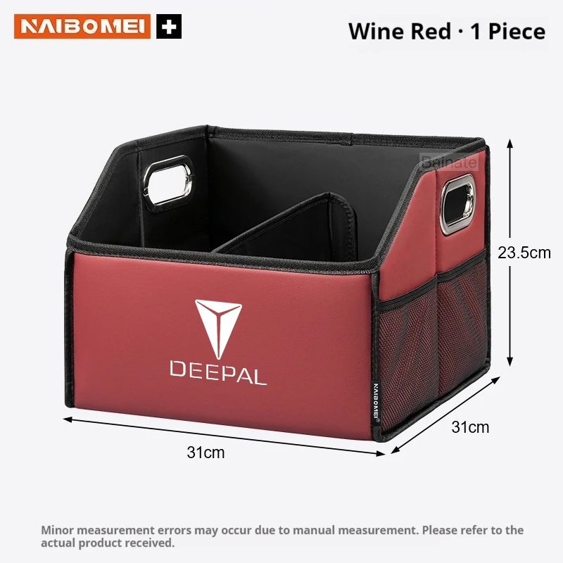 Auto-Kofferraum-Aufbewahrungsbox, Für Deepal S7 S07 SL03 S05 G318 2024 2025 2026, Leder-Aufbewahrungsbox, Faltbarer Organizer Auto-Zubehör – Detail 14