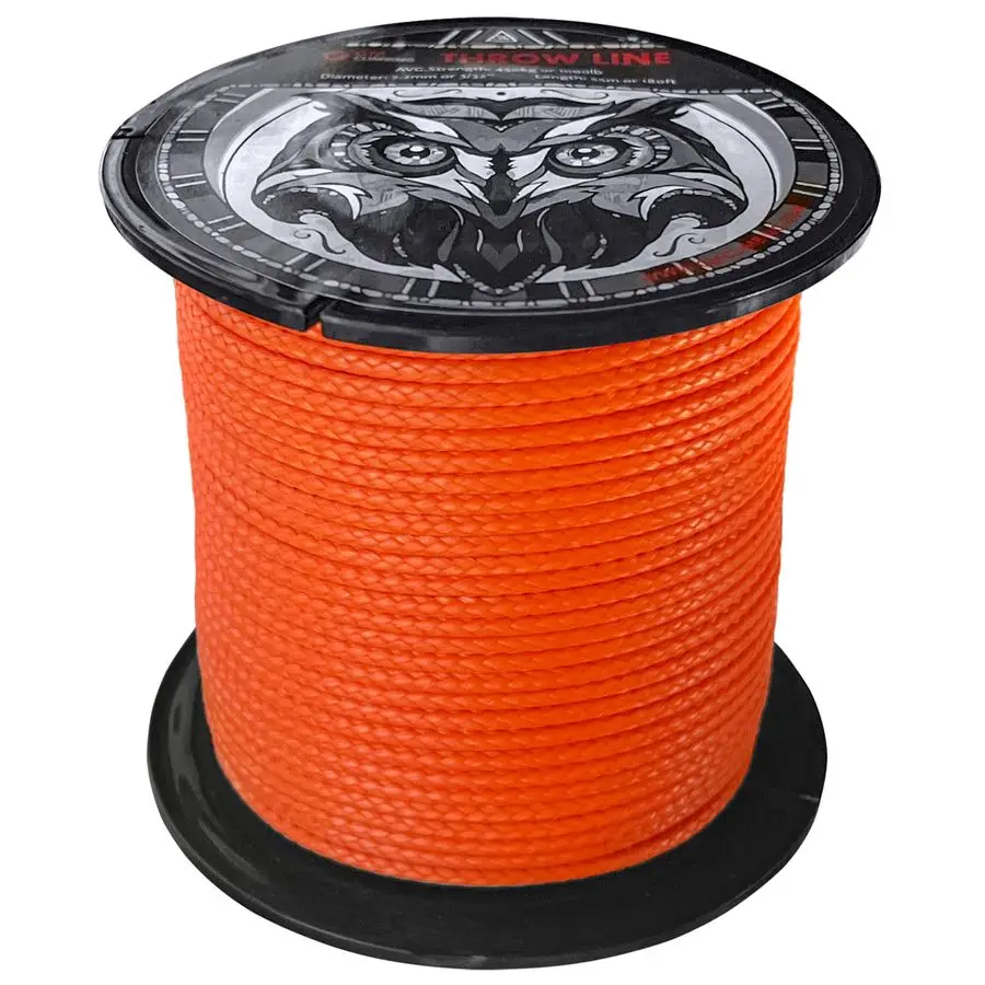 

Шнур для арбористики и работ на открытом воздухе, оранжевый, UHMWPE, 2.2мм, 180 футов (55м), высокопрочный, 1000 фунтов, для подъема на деревья