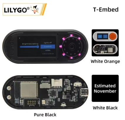 LILYGO® T-Embed ESP32-S3 Custom Control Panel Macro Knob Embeddable Development Board With 1.9inch LCD Display Screen 16MB Flash