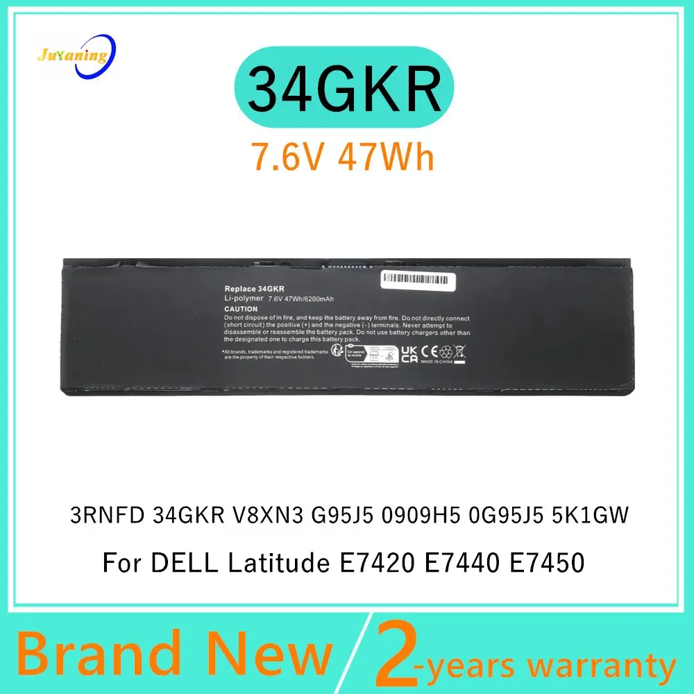 

34GKR Laptop battery For DELL Latitude E7420 E7440 E7450 Series 3RNFD V8XN3 G95J5 0909H5 0G95J5 5K1GW