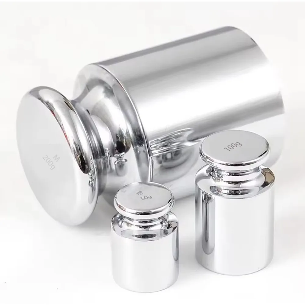 100g 200g 500g Precision Calibration Set Stainless Steel Weights Chrome-Plated Scale Weights Set Household Kitchen Tools Calibration Professional Laboratory Supplies image 6