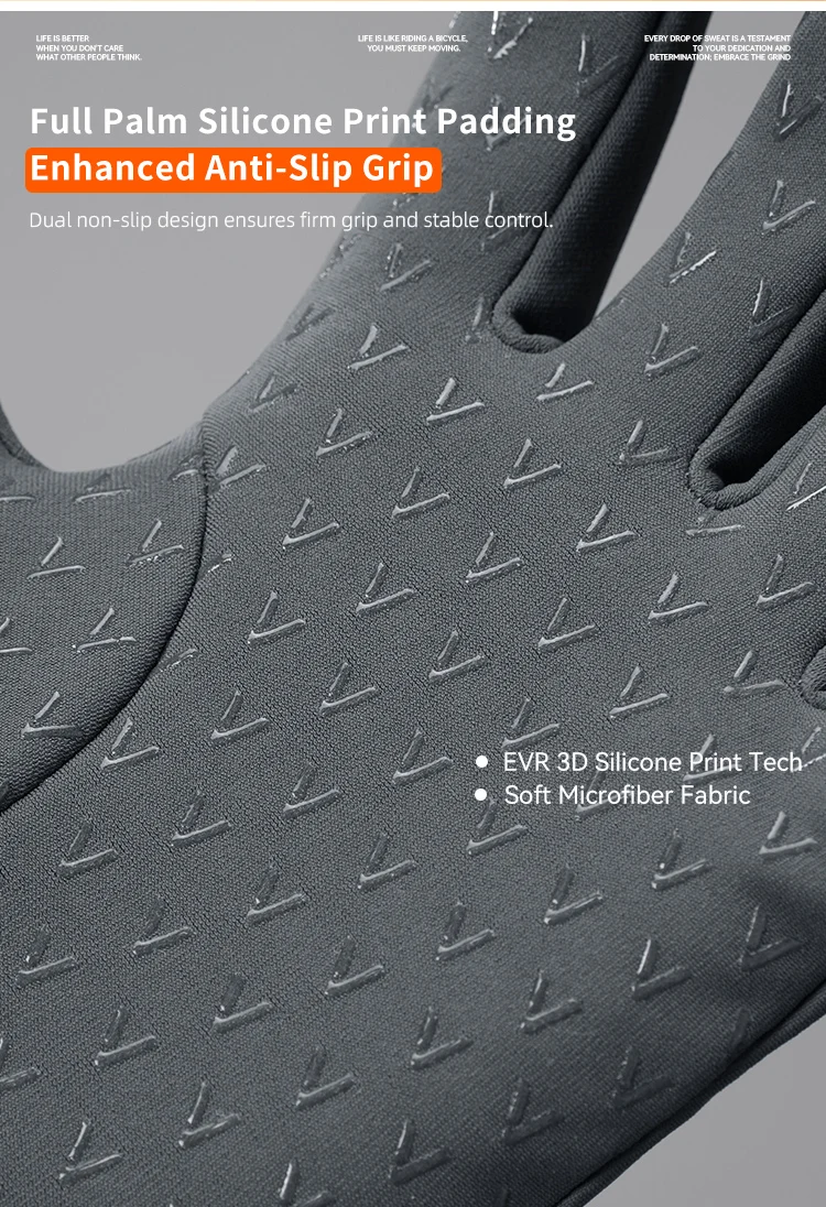 EVR Winter-Fahrradhandschuhe Touchscreen-fähig Thermo-Warm Straßen-Vollfingerhandschuhe Winddicht und Wasserdicht Fahrrad-Zubehör – Detail 8