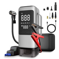 3in1 High Power 12V 24V Lithium Battery 8000mAh Car Jump Starter Cordless Power Bank Tire Inflator Air Pump Battery Jump Starter