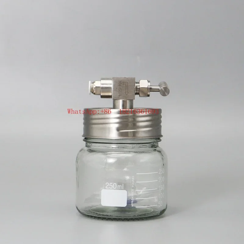 Limited Offer Laboratory Sample Storage Mini Dryer With Negative Pressure Gauge Metal Needle Valve Glass Sealed Vacuum Tank