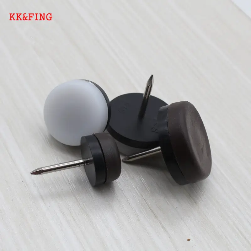 KK&FING 20 PCS Chair Table Furniture Leg Bottom Feet Plastic Pads Glides Skid Nail Wood Floor Furniture Protector Noise Killer - Image 3