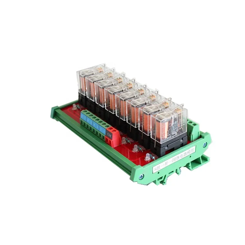 JR-8L1/DC24V  G2R-1-E Relay Board PLC Output Module DC24V 8 Channel With Optocoupler