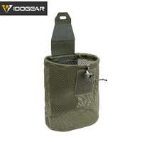 IDOGEAR Tactical MOLLE Mesh Dump Pouch Drop Pouch Foldable Mag Recycling Holder 3595