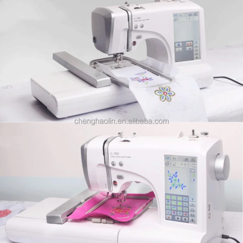 650 RPM Multi-Function Easy to Operate Home Computerized Sewing Flat-Bed Configuration FSmall Computer Embroidery Machine