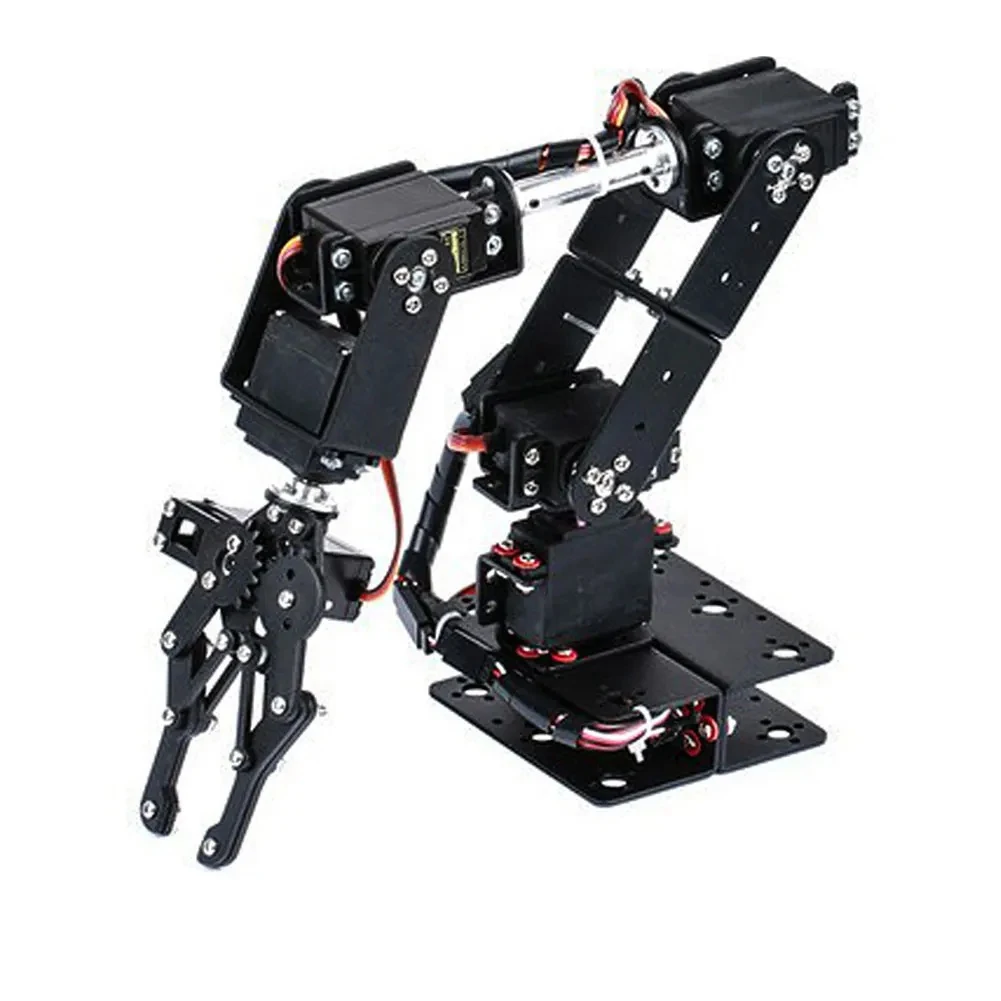 6 Robotic Arm Kit with Precision Joint Bearings for Repeatable Positioning in For Educational Automation Experiments