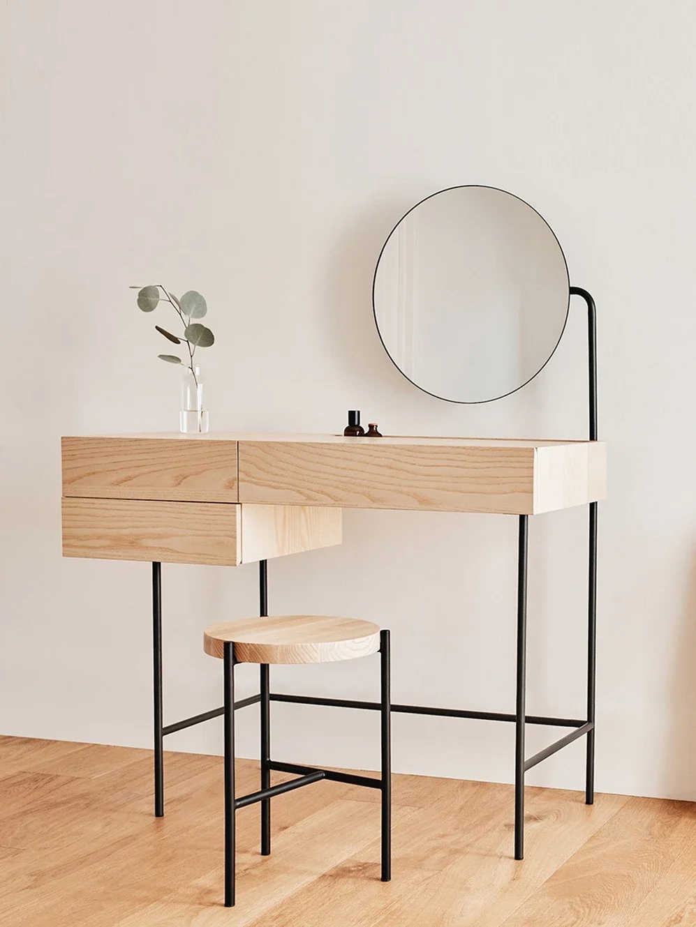 Simple Dresser Stitching Makeup Table Style Small Apartment Bedroom