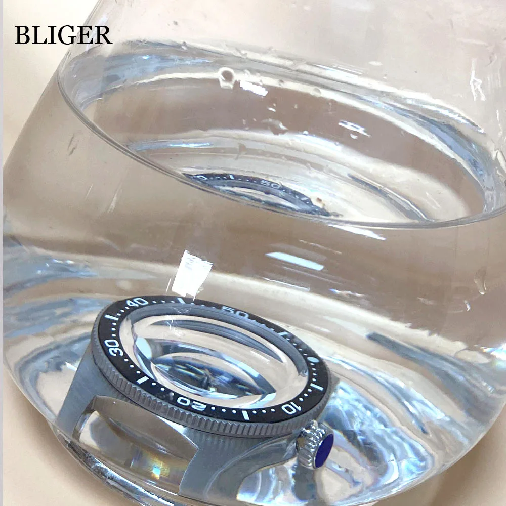 New 62MAS Fit NH35A NH36A PT5000 Diving Automatic Watch Case 300M Waterproof Domed AR Sapphire Glass 120 Click Rotating Bezel