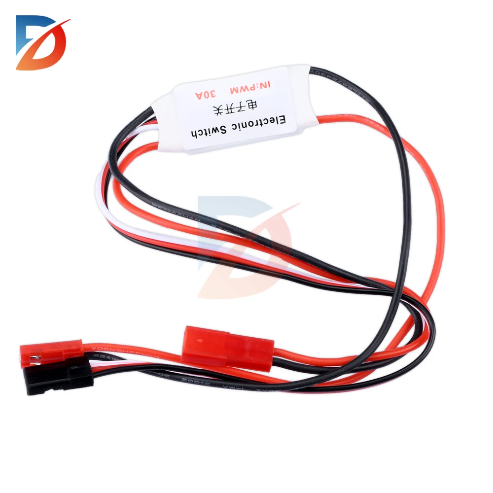 Electronic switch 2A 20A 30A remote control switch 3-30V aircraft model plant protection drone water pump PWM signal control