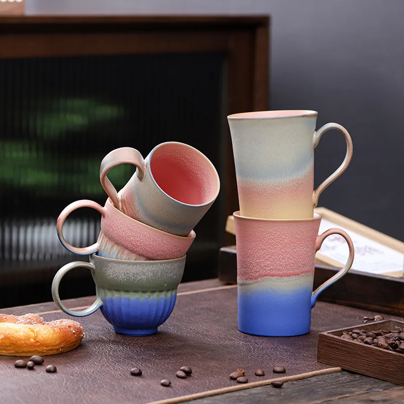 Vintage Ceramic With Kiln Fired Gradient Effect Suitable For Home Use Afternoon Tea Restaurants Guesthouses And As A Coffee